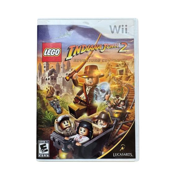 Nintendo Lego Wii Indiana Jones 2 Video Game In Box Used Tested Works Booklet - Picture 1 of 5